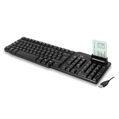 Ewent Azerty USB Keyboard met eID lezer (EW3250)